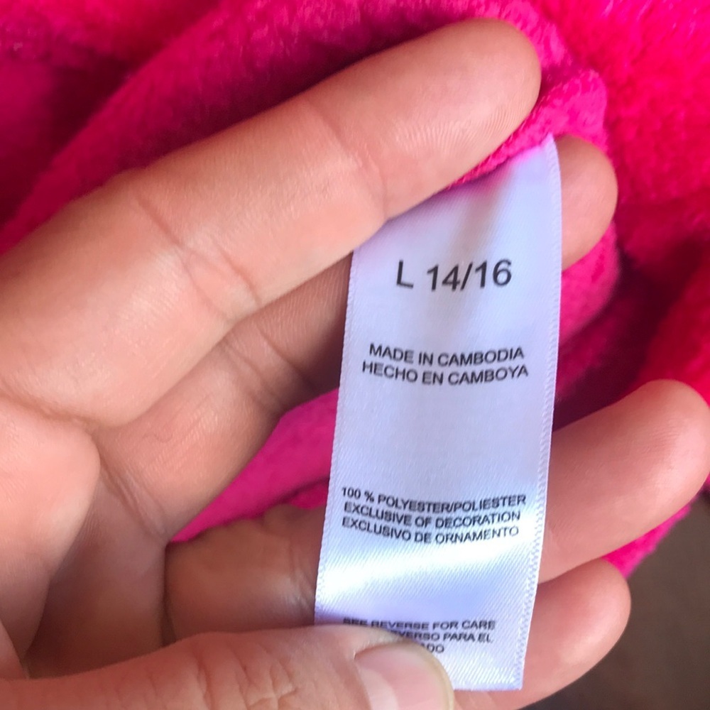 Lucky Brand Vibrant Pink Fuzzy Hoodie - Picture 4 of 9